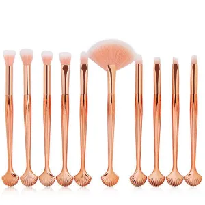 10 Piece Fins Of A Mermaid Brush Set