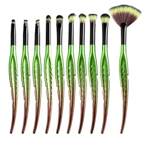 10 Piece Pure Leaf Brush Set