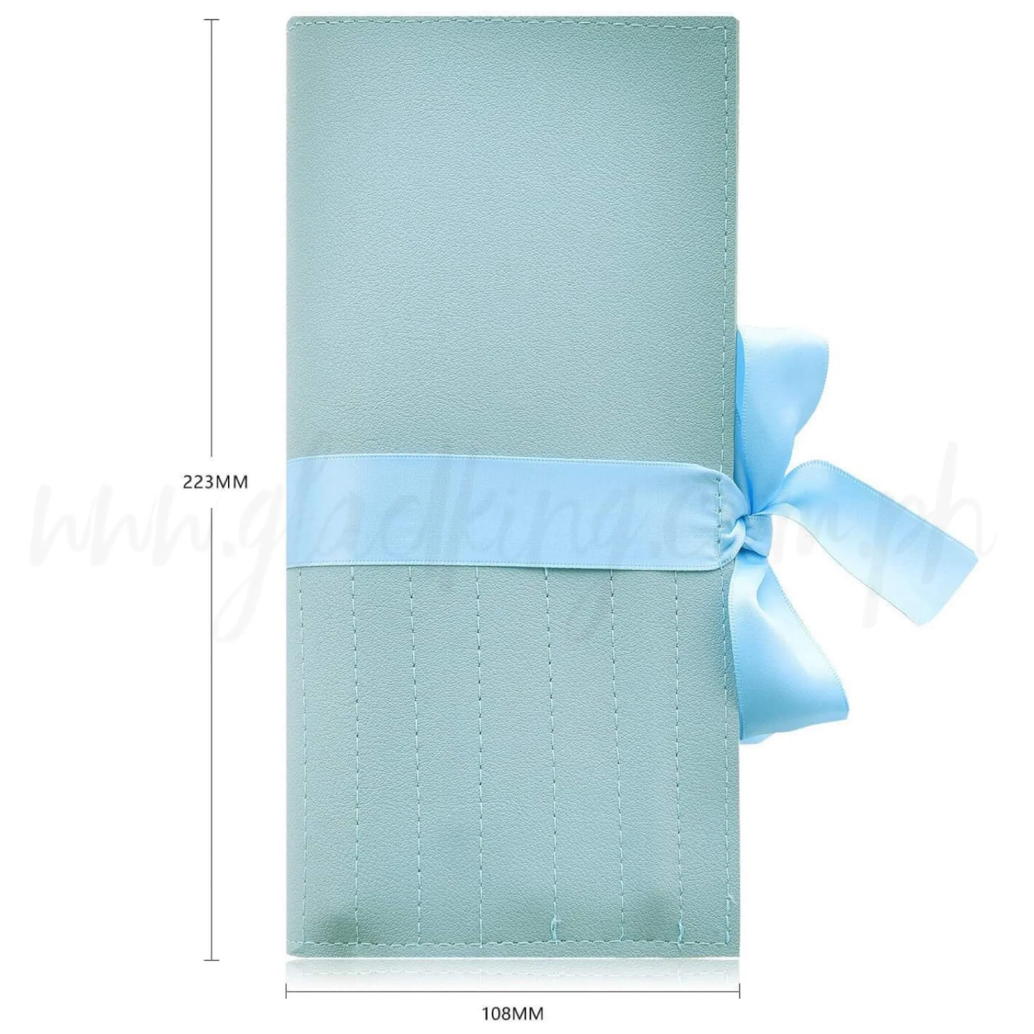 12pcs Cotton Blue Make up Brush Set w/ Pouch