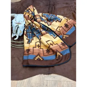 Brown Fleece Lodge Blanket