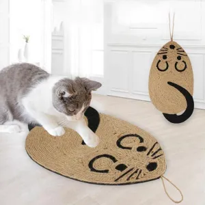 Cat Sisal Scratching Pad - Funny Mouse Scratcher