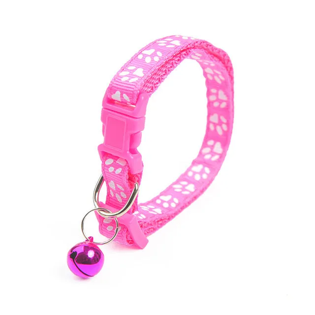 Colorful Cute Bell Collar Footprint