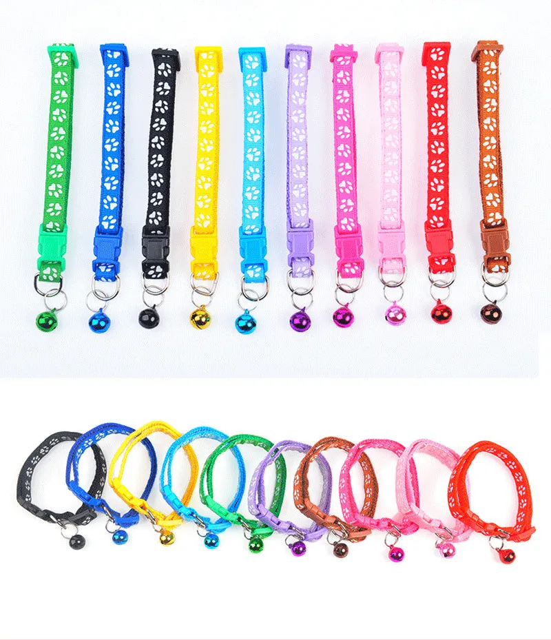 Colorful Cute Bell Collar Footprint