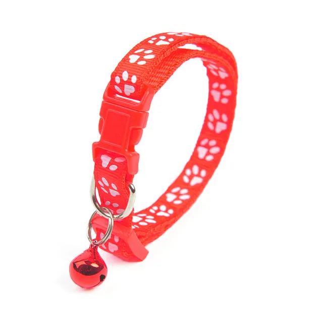 Colorful Cute Bell Collar Footprint