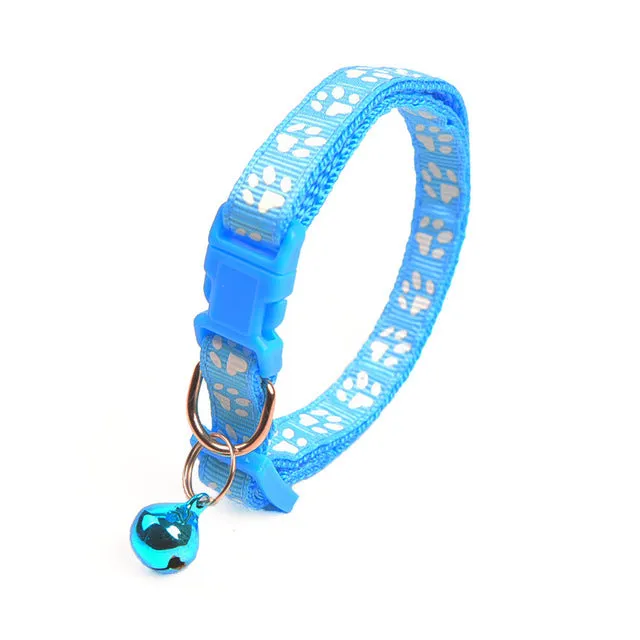 Colorful Cute Bell Collar Footprint