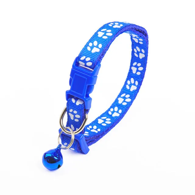Colorful Cute Bell Collar Footprint
