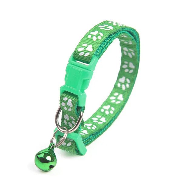 Colorful Cute Bell Collar Footprint