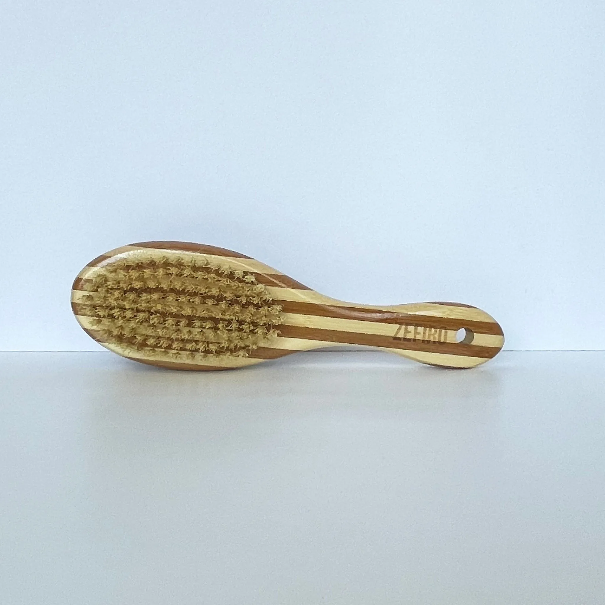 Dog Brush - Two-Sided (Sisal Bristles/Wire Brush), Bamboo Handle