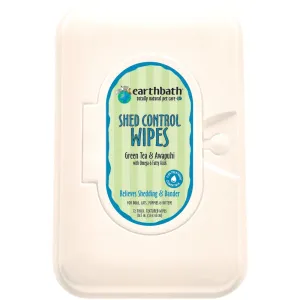 Earthbath Shed Control Wipes (Green Tea & Awapuhi) For Pets 72ct