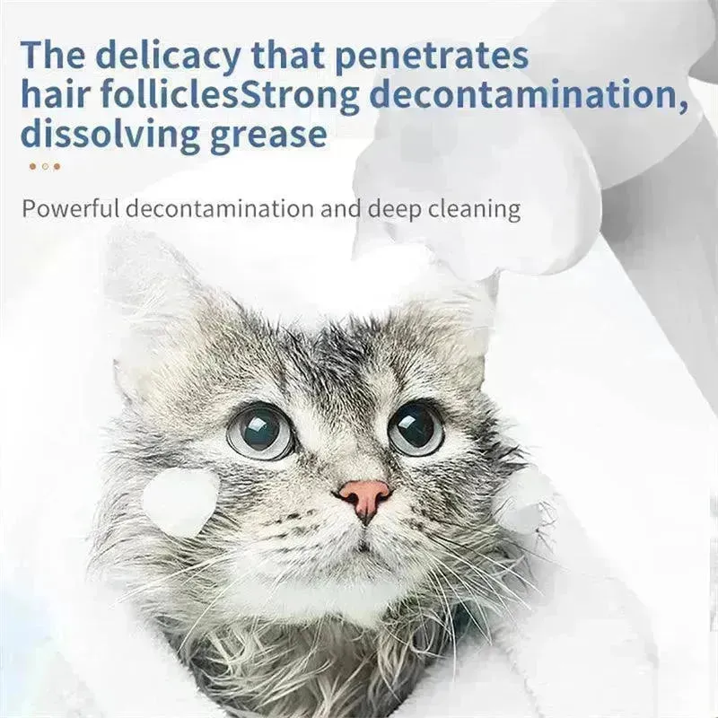 Electric Automatic Foaming Pet Bath Brush with Soap Dispenser