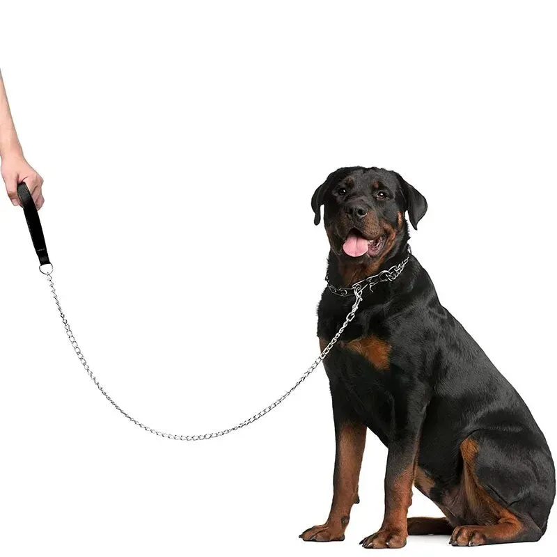 Heavy Duty Leash With Durable Leather Handle 120cm