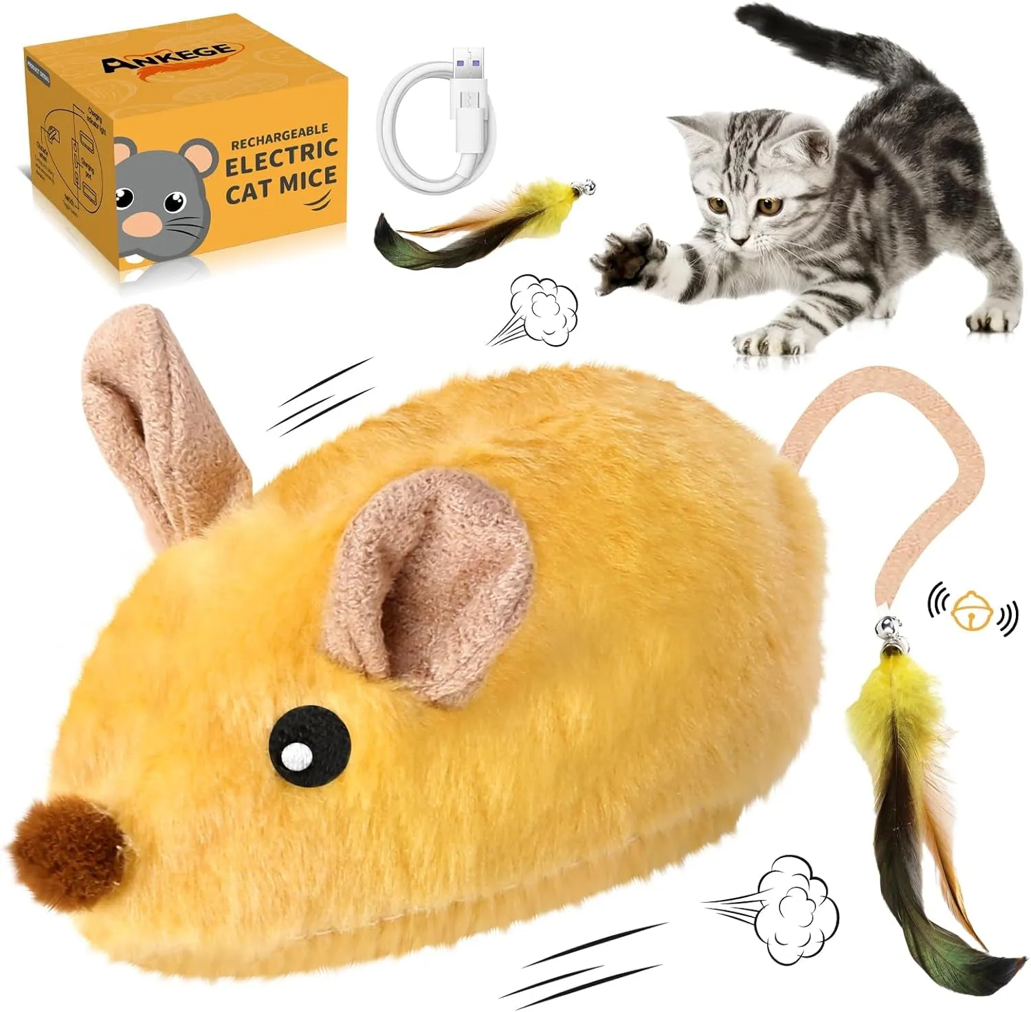 Interactive Cat Mouse Toys
