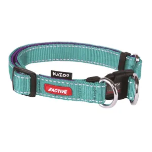 Kazoo Active DD Adjustable Nylon Collar Aqua Purple