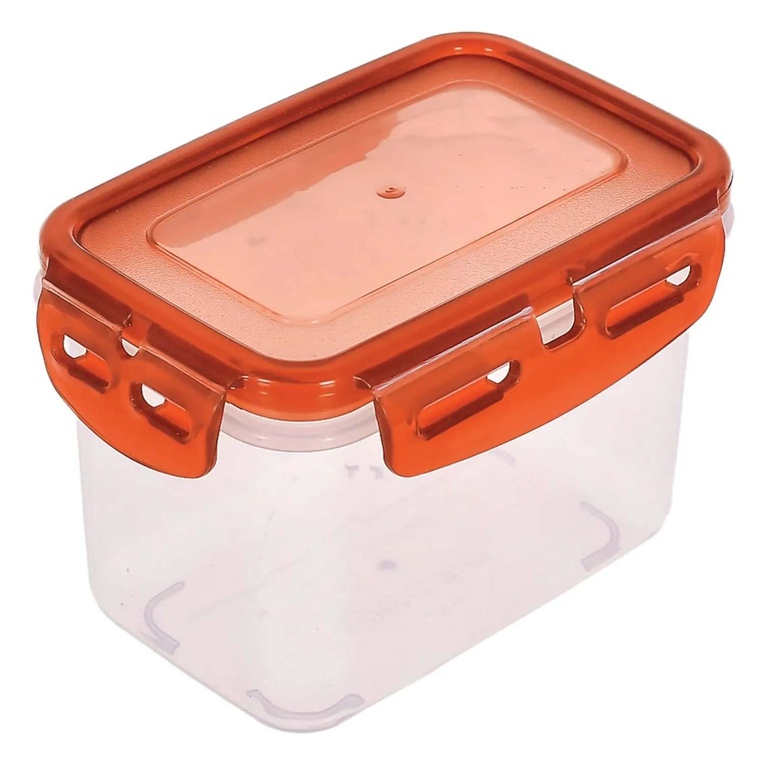 Kuber Industries Multiuses BPA Free Leak Proof, Dishwasher/Freezer Safe Plastic Storage Container With Airtight Lock Lid, 600ml Pack of 3 ( Brown)-46KM0536
