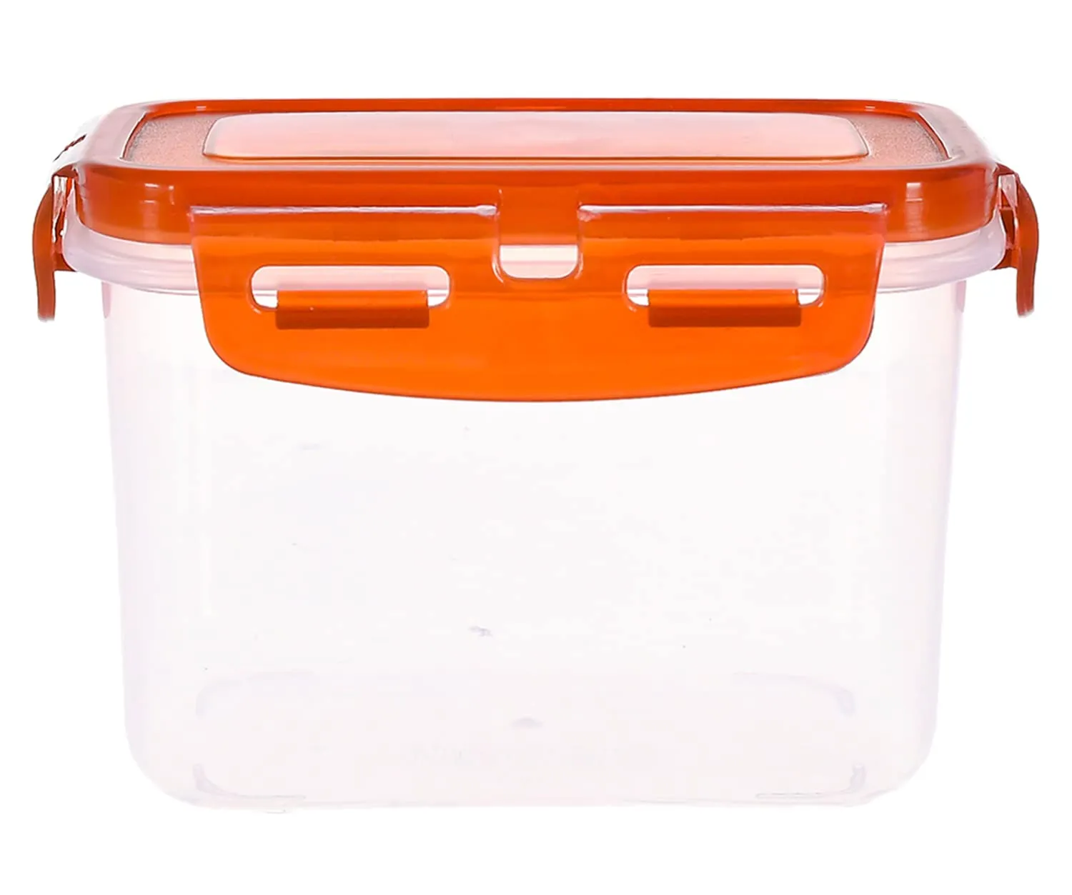 Kuber Industries Multiuses BPA Free Leak Proof, Dishwasher/Freezer Safe Plastic Storage Container With Airtight Lock Lid, 600ml Pack of 3 ( Brown)-46KM0536