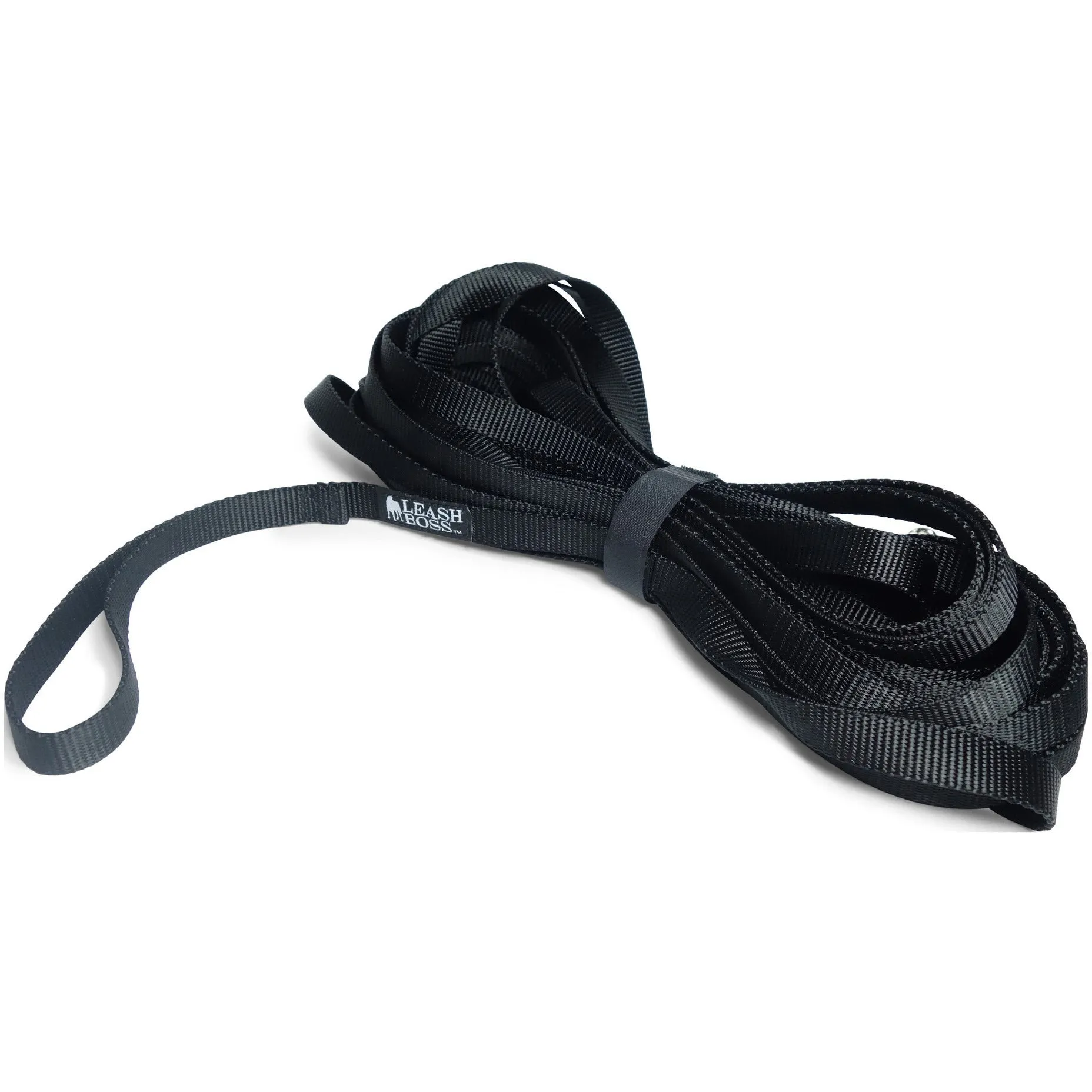 Long Trainer - 30 Foot 3/4 Inch Nylon Dog Training Leash with Storage Strap