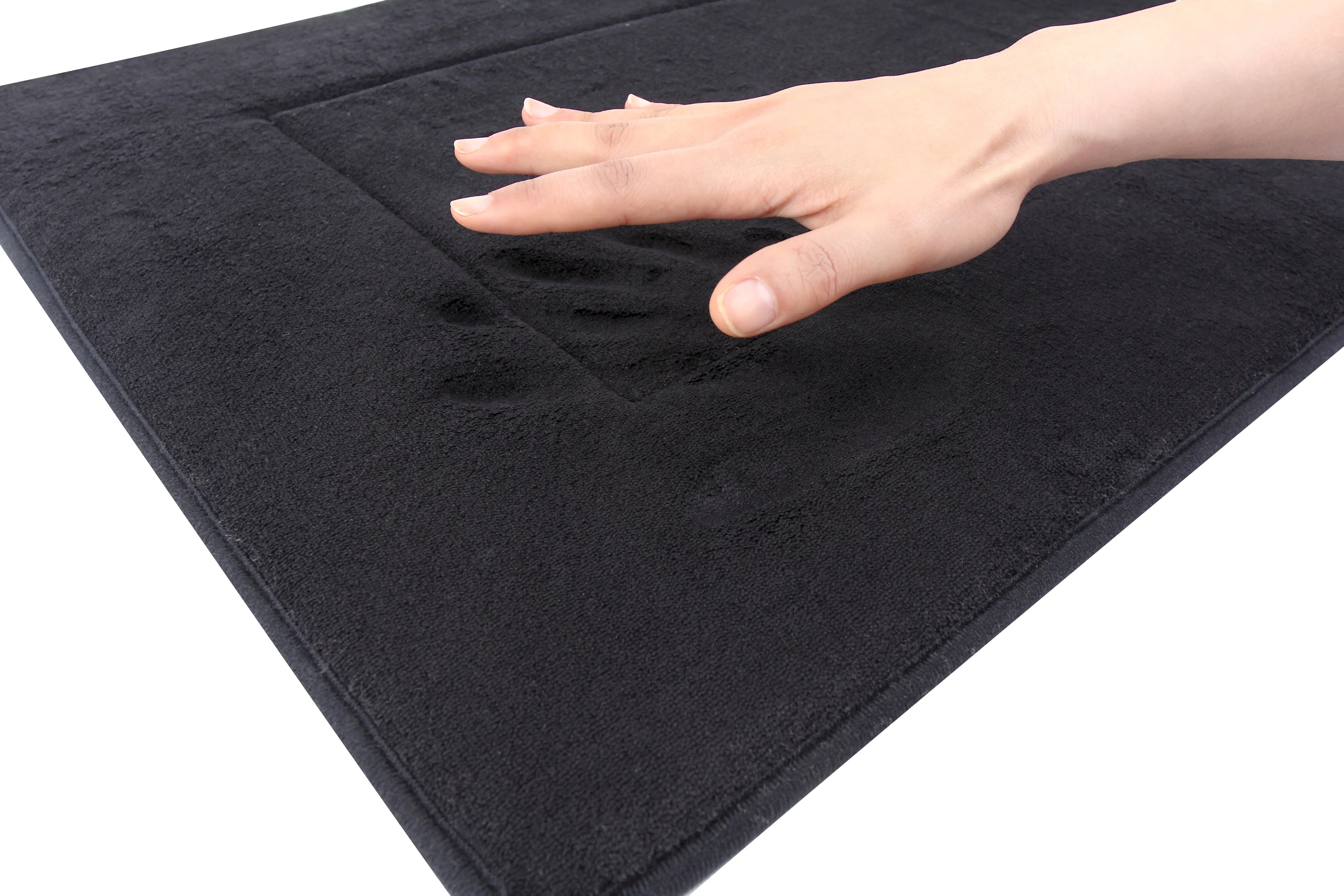 Memory Foam Runner in Black, 2 x 6 ft