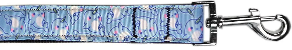 Pet Dog & Cat Nylon Collar or Leash, "Narwhals"