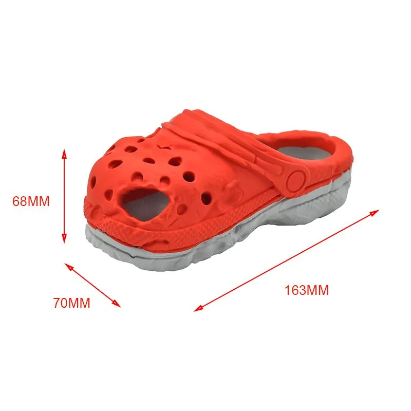 Petopia Tough Cozy Slipper Large Rubber Dog Toy Assorted Colours^^^