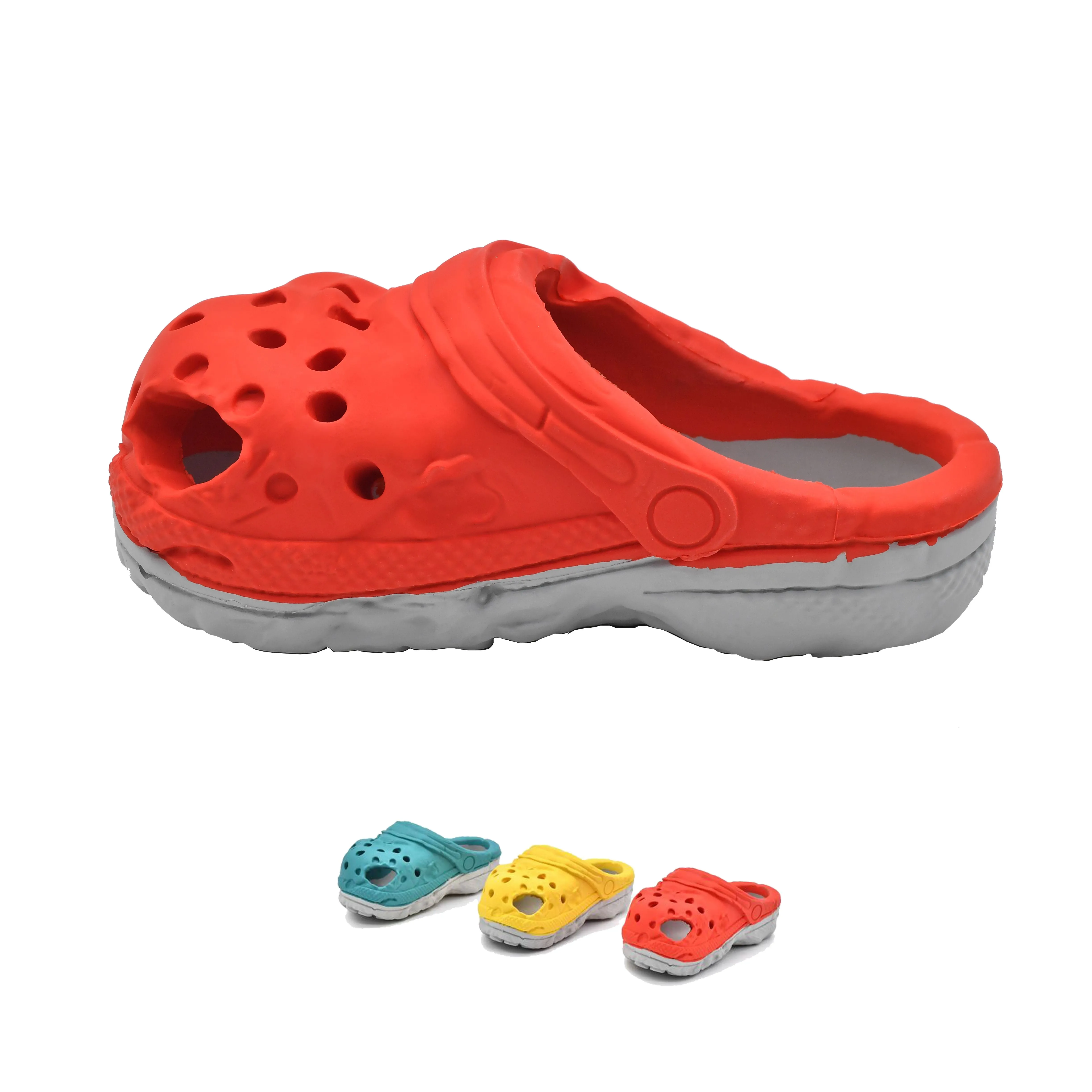 Petopia Tough Cozy Slipper Large Rubber Dog Toy Assorted Colours^^^