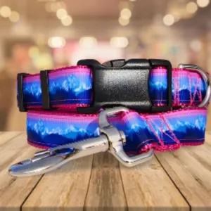 Rocky Mtn Hound Pink Mountain Dog Collars and Leashes