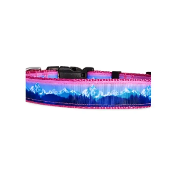 Rocky Mtn Hound Pink Mountain Dog Collars and Leashes