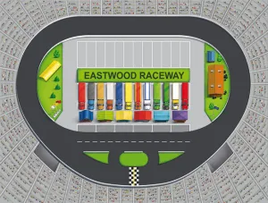 Small Raceway Track Play Blanket