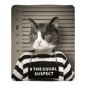 THE USUAL SUSPECT - FLEECE SHERPA BLANKET