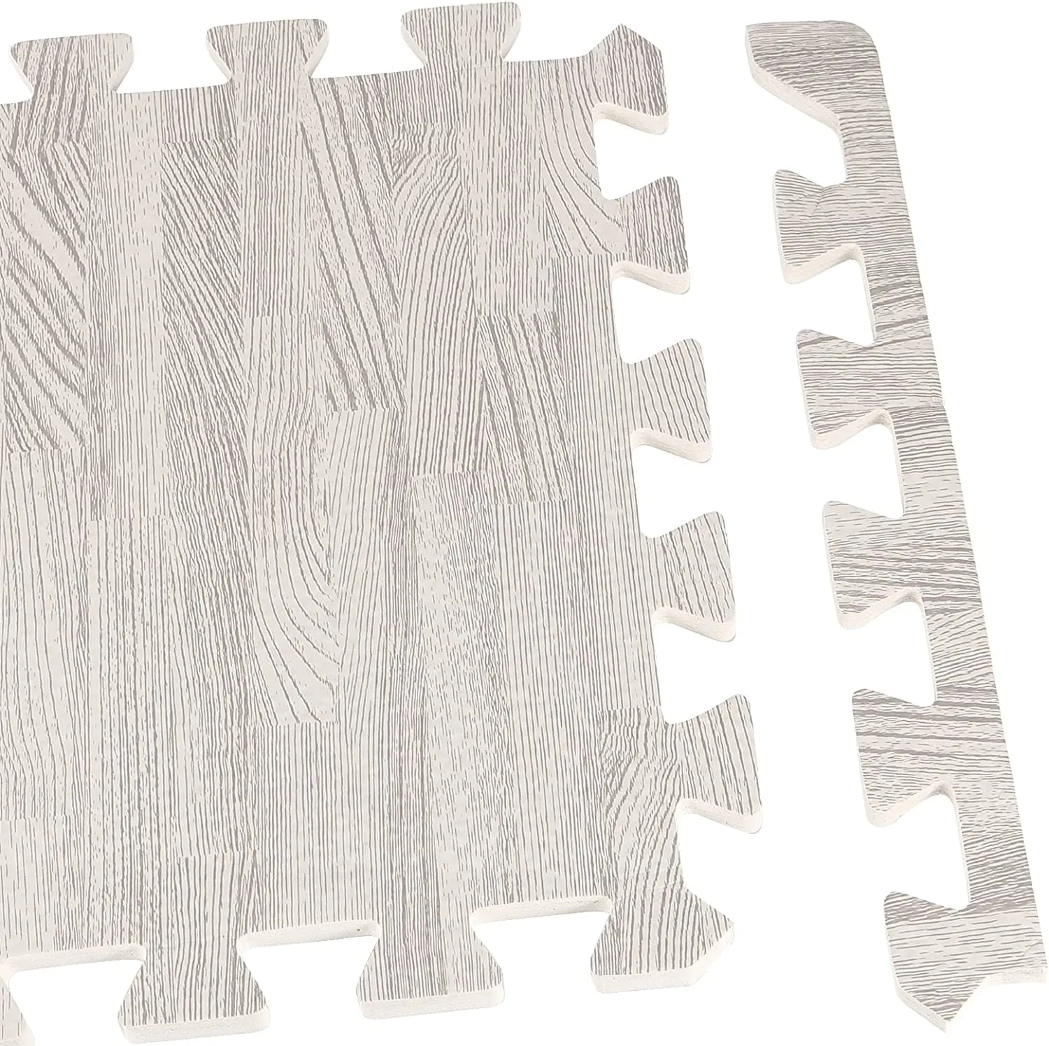 Wood Effect Puzzle Play Mat Tiles: Ideal for Safe Play Areas