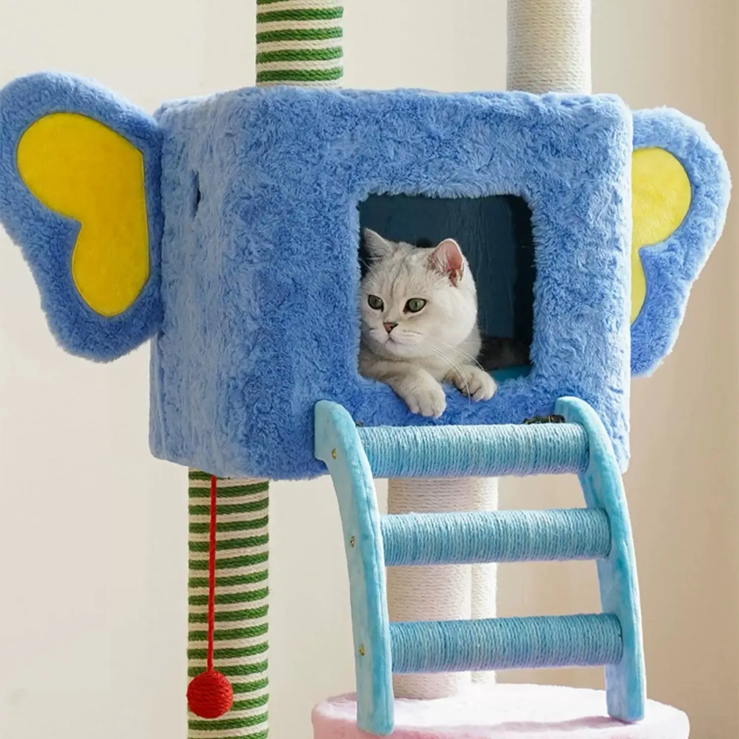 ZEZE Spring Elephant Cat Playground